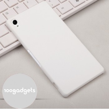 Пластиковый матовый грязестойкий чехол для Sony Xperia Z3 Белый