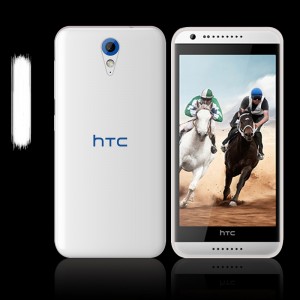 Силиконовой глянцевый транспарентный чехол для HTC Desire 620
