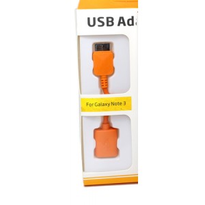 USB адаптер для Samsung Galaxy Note 3 Оранжевый