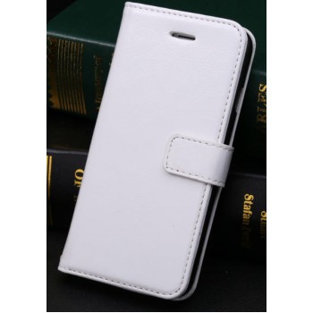 Чехол портмоне подставка с защелкой и отсеками для карт для Iphone 6 Plus Белый