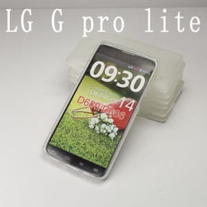 Силиконовый матовый полупрозрачный чехол для LG G Pro Lite Dual Белый