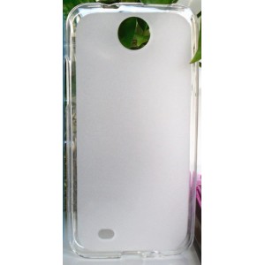 Силиконовый матовый полупрозрачный чехол для HTC Desire 300 Белый