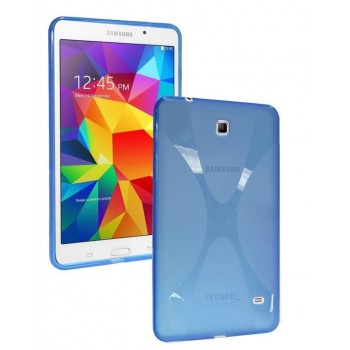 Силиконовый чехол X для Samsung Galaxy Tab 4 8.0 Голубой
