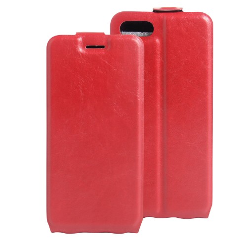 Вертикальный чехол-книжка для Iphone 8/SE (2020)/7 с отделениями для карт и магнитной защелкой, цвет Красный