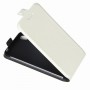 Чехол вертикальная книжка на силиконовой основе с отсеком для карт на магнитной защелке для Asus ZenFone Live, цвет Белый
