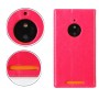Кожаный чехол флип с отделениями на присосках для Nokia Lumia 830, цвет Красный