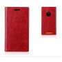 Кожаный чехол флип с отделениями на присосках для Nokia Lumia 830, цвет Красный