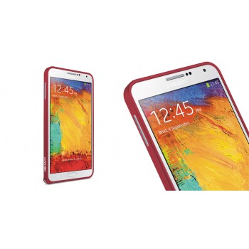 Металлический бампер для Samsung Galaxy Note 4 Красный