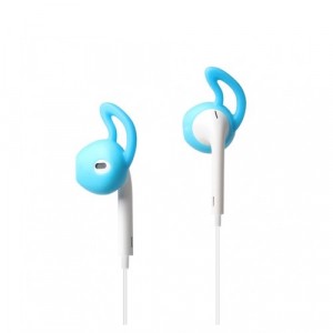 Антискользящие спортивные силиконовые накладки для наушников EarPods Синий