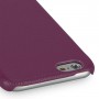 Кожаный чехол накладка (нат. кожа) серия Back Cover для Iphone 6 Plus, цвет Черный