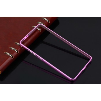Металлический бампер для Huawei Ascend Mate 7 Розовый