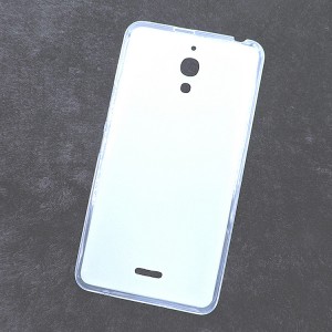 Силиконовый матовый полупрозрачный чехол для Alcatel One Touch Pixi 4 (6) Белый