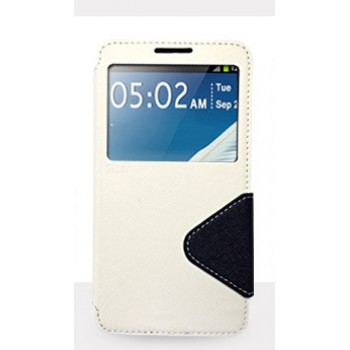 Дизайнерский чехол-флип с магнитной заклепкой для LG Optimus G Pro Белый