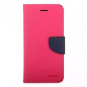 Чехол портмоне подставка на силиконовой основе на дизайнерской магнитной защелке для HTC Desire 825 Пурпурный