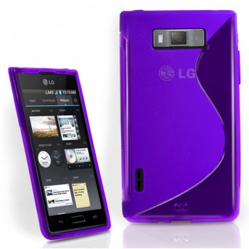 Чехол силиконовый для LG Optimus L7 P705 Фиолетовый