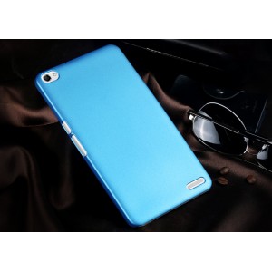 Пластиковый матовый непрозрачный чехол для Huawei MediaPad X2 Голубой