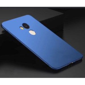 Силиконовый матовый непрозрачный чехол для Huawei Honor 6C Pro Синий
