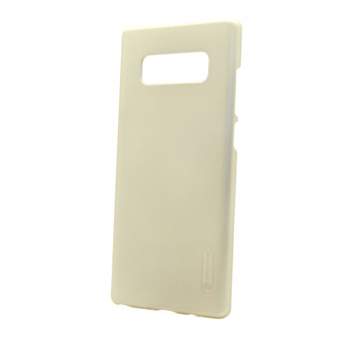 Пластиковый непрозрачный матовый нескользящий премиум чехол с повышенной шероховатостью для Samsung Galaxy Note 8, цвет Бежевый