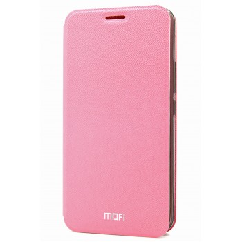 Чехол горизонтальная книжка подставка на силиконовой основе для Meizu U20 Розовый