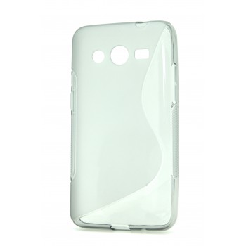 Силиконовый S чехол для Samsung Galaxy Core 2 Серый