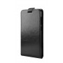 Глянцевый водоотталкивающий чехол вертикальная книжка на силиконовой основе с отсеком для карт на магнитной защелке для ASUS ZenFone 5 Lite, цвет Черный