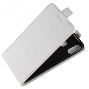 Глянцевый водоотталкивающий чехол вертикальная книжка на силиконовой основе с отсеком для карт на магнитной защелке для ASUS ZenFone Max M1 ZB555KL Белый
