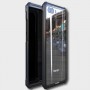 Двухкомпонентный металлический магнитный чехол для  Huawei Honor 10 с прозрачной стеклянной задней накладкой, цвет Черный