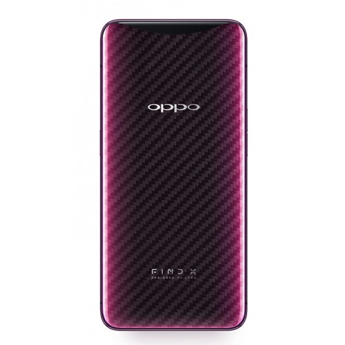 Защитная пленка на заднюю поверхность смартфона с текстурой Карбон для OPPO Find X
