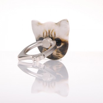 Фигурное клеевое кольцо-подставка с принтом дизайн Котики
