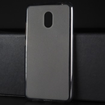 Силиконовый матовый полупрозрачный чехол для Meizu M6 Серый