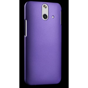 Пластиковый матовый металлик чехол для HTC One E8 Фиолетовый