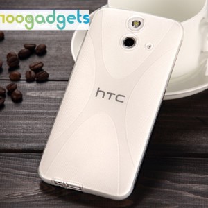 Силиконовый X чехол для HTC One E8 Белый