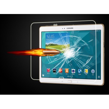 Ультратонкое износоустойчивое сколостойкое олеофобное защитное стекло-пленка для Samsung Galaxy Tab 4 10.1