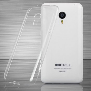 Силиконовый ультратонкий полупрозрачный чехол для Meizu MX4 Pro Белый