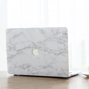 Поликарбонатный составной чехол накладка текстура Мрамор для MacBook Pro 15