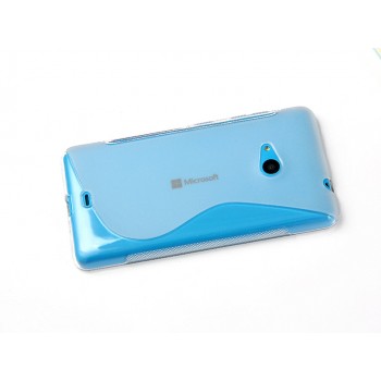 Силиконовый S чехол для Microsoft Lumia 535 Голубой