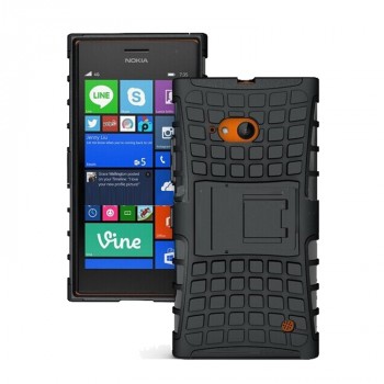 Силиконовый чехол экстрим защита для Nokia Lumia 730/735 Черный