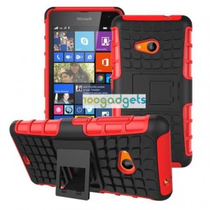Силиконовый чехол экстрим защита для Microsoft Lumia 535 Красный