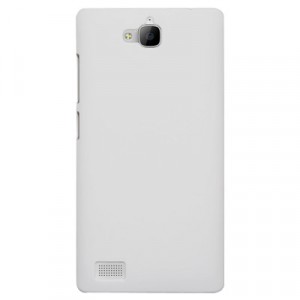 Пластиковый чехол Metallic для Huawei Honor 3c Белый