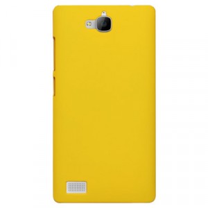 Пластиковый чехол Metallic для Huawei Honor 3c Желтый