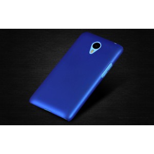 Пластиковый матовый непрозрачный чехол для Meizu M1 Note Голубой
