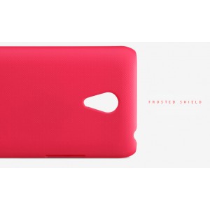 Пластиковый матовый нескользящий премиум чехол для Meizu M1 Note Красный