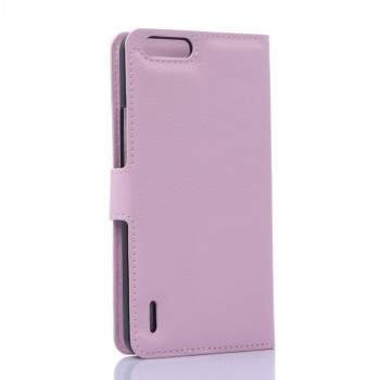 Чехол портмоне подставка с защелкой для Huawei Honor 6 Plus Розовый