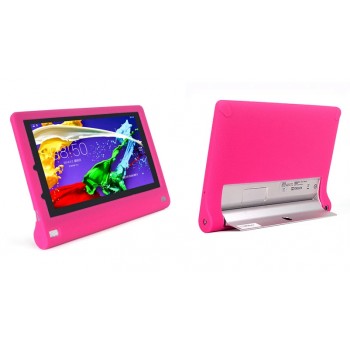 Силиконовый софт-тач премиум чехол для Lenovo Yoga Tablet 2 8 Розовый
