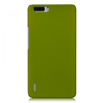 Пластиковый матовый непрозрачный чехол для Huawei Honor 6 Plus Зеленый
