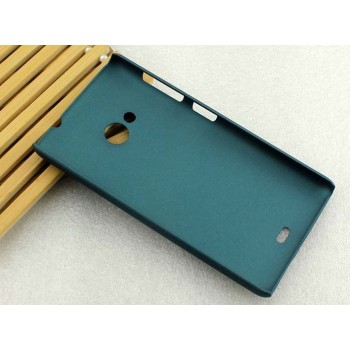 Пластиковый матовый металлик чехол для Microsoft Lumia 535 Зеленый