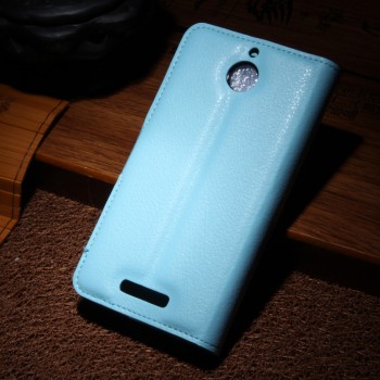 Чехол портмоне подставка с защелкой для HTC Desire 510 Голубой