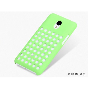 Пластиковый дизайнерский чехол с отверстиями для Meizu M1 Note Зеленый