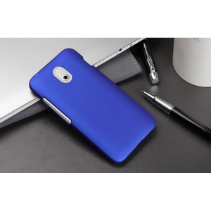 Пластиковый чехол серия Metallic для HTC Desire 210 Синий