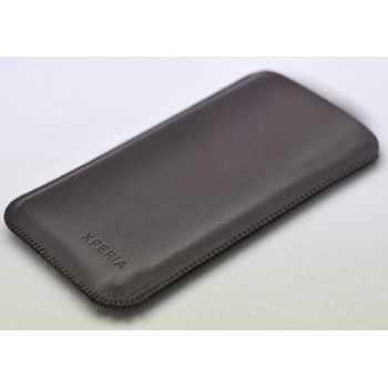Кожаный мешок для Sony Xperia C3 Черный